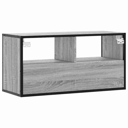 TV ormarić sivi Sonoma 80x31x39,5 cm Konstruirano drvo i metal - Sivi hrast sonoma 1 80 cm Cijena