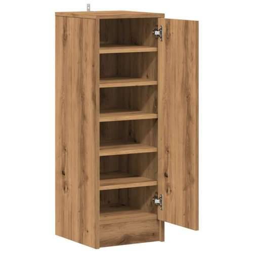 Ormarić za cipele Artisan hrast 32x35x92 cm izrađeno drvo - hrast artisan 31.5 x 35 x 92 cm 1 shoe cabinet with door Cijena