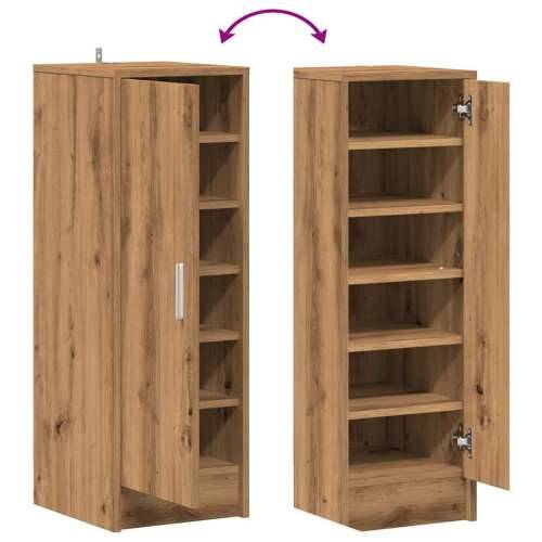 Ormarić za cipele Artisan hrast 32x35x92 cm izrađeno drvo - hrast artisan 31.5 x 35 x 92 cm 1 shoe cabinet with door Cijena