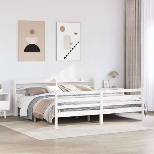 Okvir kreveta s uzglavljem bez madraca bijeli 180x200 cm - Bijela 180 x 200 cm Cijena