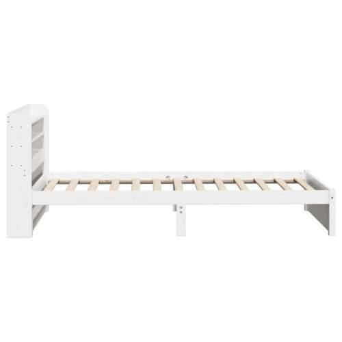Okvir kreveta s uzglavljem bijeli 75x190 cm od borovine - Bijela 75 x 190 cm Cijena