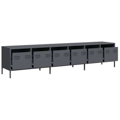 TV ormarić antracit 202x39x43,5 cm hladno valjani čelik - Antracit 1 202 cm Cijena