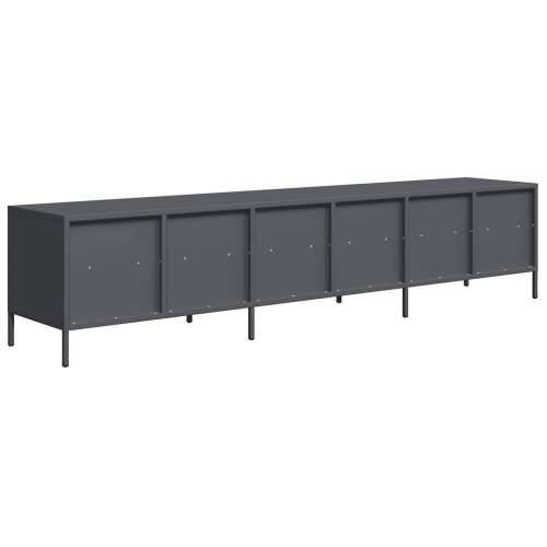 TV ormarić antracit 202x39x43,5 cm hladno valjani čelik - Antracit 1 202 cm Cijena