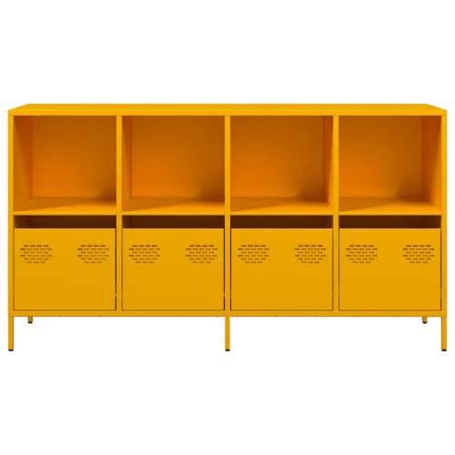 Komoda senf žuta 135x39x73,5 cm hladno valjani čelik - žuta boja senfa 1 135 cm Cijena