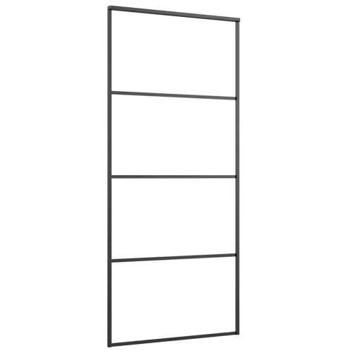 Klizna vrata s priborom 90 x 205 cm od ESG stakla i aluminija - Transparentan 90 x 205 cm (152.5 cm) 1 Cijena