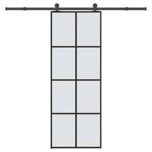 Klizna vrata s priborom 76 x 205 cm od ESG stakla i aluminija - 76 x 205 cm (213.5 cm) 1 matt Cijena