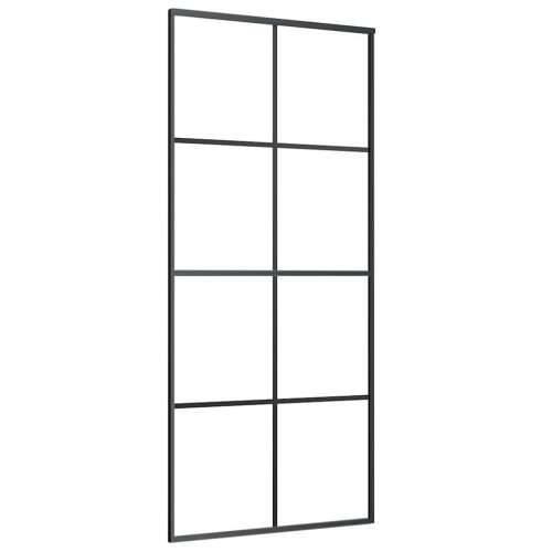 Klizna vrata s priborom 90 x 205 cm od ESG stakla i aluminija - 90 x 205 cm (213.5 cm) 1 Transparentan Cijena