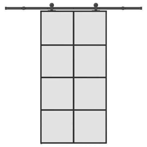 Klizna vrata s priborom 102,5x205 cm od stakla ESG i aluminija - 102.5 x 205 cm (213.5 cm) 1 matt Cijena