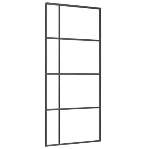 Klizna vrata s priborom 90 x 205 cm od ESG stakla i aluminija - 90 x 205 cm (213.5 cm) 1 Transparentan Cijena