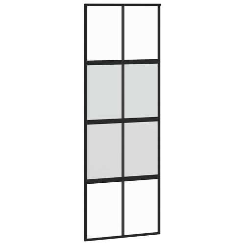 Klizna vrata s priborom 76 x 205 cm kaljeno staklo i aluminij - 76 x 205 cm (152.5 cm) 1 matt and transparent Cijena