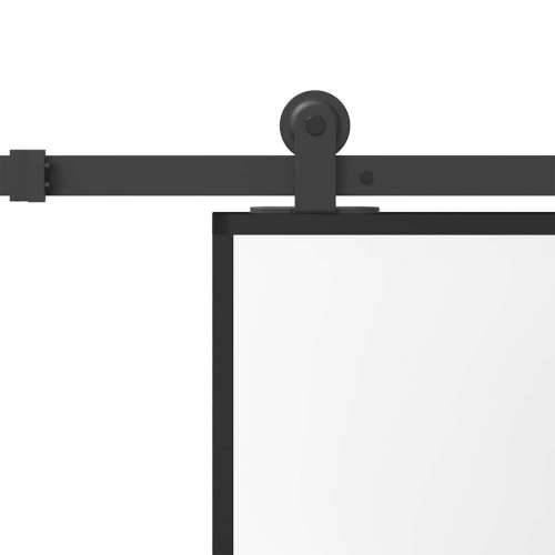 Klizna vrata s priborom 76 x 205 cm kaljeno staklo i aluminij - 76 x 205 cm (152.5 cm) 1 matt and transparent Cijena