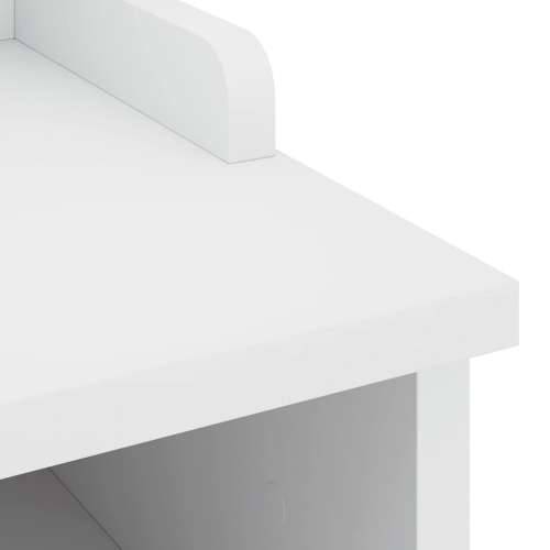 Klupa za predsoblje SANDNES 87x40x50 cm od masivne borovine - Bijela Cijena