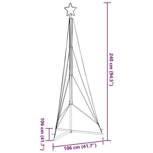 LED božićno drvce 483 LED toplo bijelo 240 cm - Topla bijela 240 cm 1 Cijena