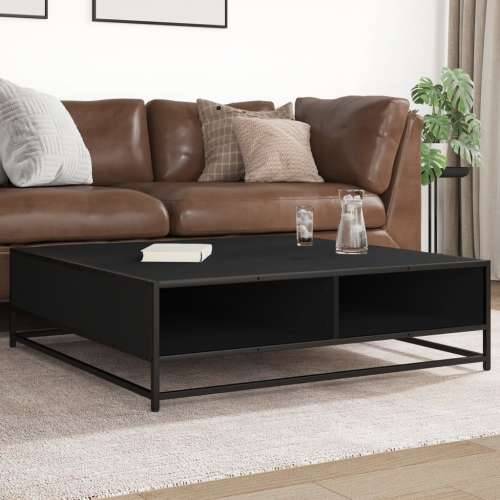 Stol za kavu crni 100x100x30 cm Konstruirano drvo i metal - Crna 100 x 100 x 30 cm 1 Cijena