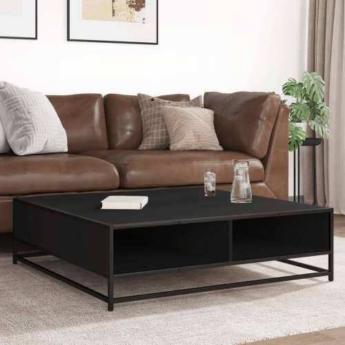Stol za kavu crni 100x100x30 cm Konstruirano drvo i metal - Crna 100 x 100 x 30 cm 1 Cijena