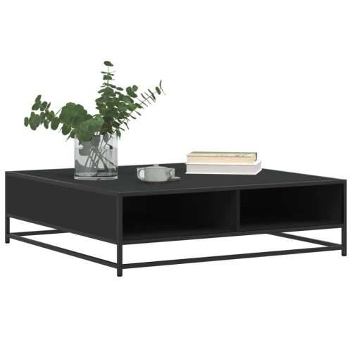 Stol za kavu crni 100x100x30 cm Konstruirano drvo i metal - Crna 100 x 100 x 30 cm 1 Cijena