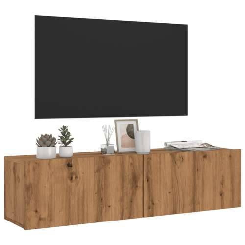 Zidni TV ormarić Artisan hrast 120x30x30 cm izrađeno drvo - hrast artisan 1 120 cm Cijena