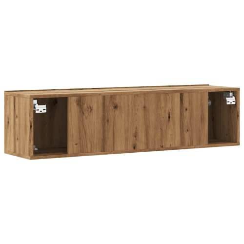 Zidni TV ormarić Artisan hrast 120x30x30 cm izrađeno drvo - hrast artisan 1 120 cm Cijena