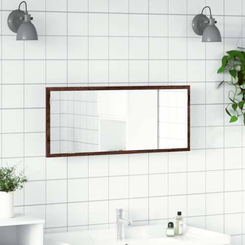 LED kupaonsko ogledalo smeđi hrast 100x8,5x37 cm - Smeđi hrast 1 Cijena