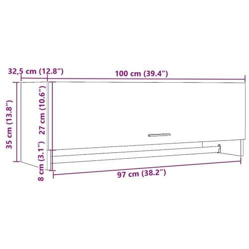 Ormar Artisan hrast 100x32,5x35 cm izrađeno drvo - hrast artisan 100 x 32.5 x 35 cm 1 Cijena