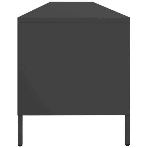 TV ormarić crni 202x39x43,5 cm hladno valjani čelik - Crna 1 202 cm Cijena