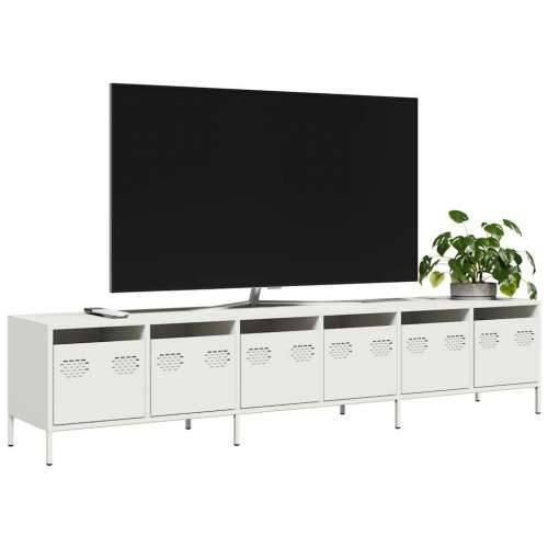 TV ormarić bijeli 202x39x43,5 cm hladno valjani čelik - Bijela 1 202 cm Cijena