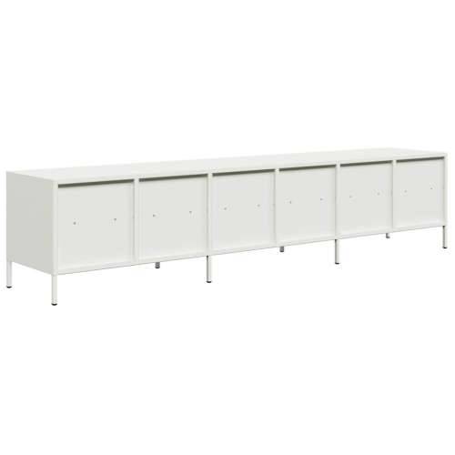 TV ormarić bijeli 202x39x43,5 cm hladno valjani čelik - Bijela 1 202 cm Cijena