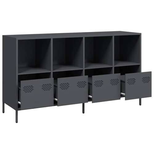 Komoda antracit 135x39x73,5 cm hladno valjani čelik - Antracit 1 135 cm Cijena