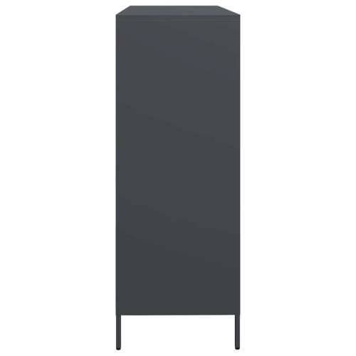 Komoda antracit 135x39x103,5 cm hladno valjani čelik - Antracit 1 Cijena