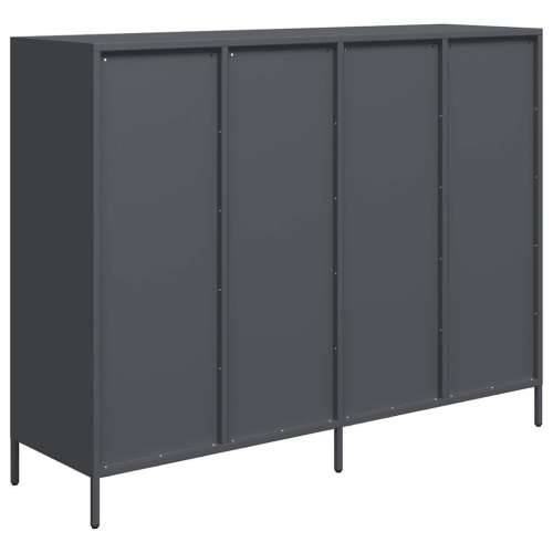 Komoda antracit 135x39x103,5 cm hladno valjani čelik - Antracit 1 Cijena