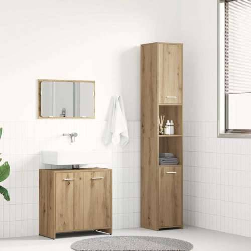 3-dijelni set kupaonskog namještaja käsityöläinen tammi - hrast artisan 1 Cijena