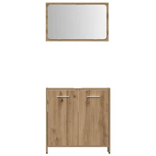 3-dijelni set kupaonskog namještaja käsityöläinen tammi - hrast artisan 1 Cijena