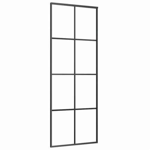 Klizna vrata s priborom 76 x 205 cm od ESG stakla i aluminija - 76 x 205 cm (152.5 cm) 1 matt Cijena