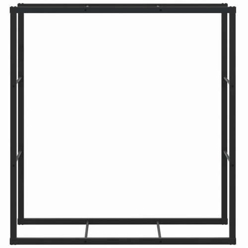 Stalak za drva crni 110x30x116 cm čelik - 110 x 30 x 116 cm Cijena