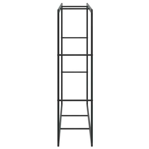 Stalak za drva crni 110x30x116 cm čelik - 110 x 30 x 116 cm Cijena