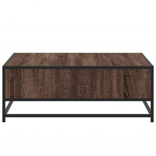 Stol za kavu smeđi hrast 80x80x30 cm Konstruirano drvo i metal - brown oak and black 80 x 80 x 30 cm 1 Cijena