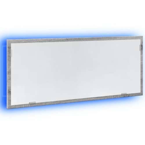 LED kupaonsko ogledalo sivo Sonoma 100x8,5x37 cm izrađeno drvo - Sivi hrast sonoma 1 Cijena