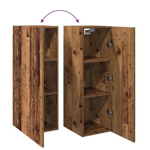 2-dijelni TV ormarić staro drvo 30,5x30x90 cm konstruirano drvo - Staro drvo 2 90 cm Cijena