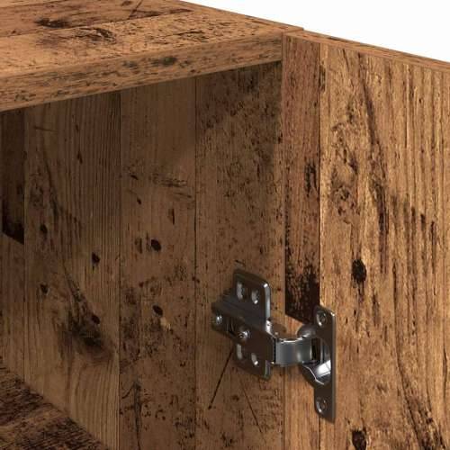2-dijelni TV ormarić staro drvo 30,5x30x90 cm konstruirano drvo - Staro drvo 2 90 cm Cijena