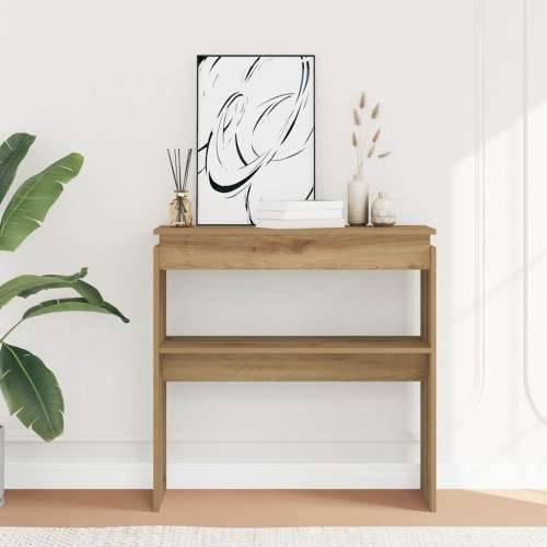 Konzolni stol Artisan hrast 80x30x80 cm konstruirano drvo - hrast artisan 1 80 cm Cijena