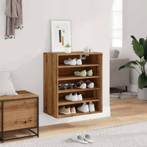 Ormarić za cipele Artisan hrast 60x35x70 cm izrađeno drvo - hrast artisan 60 x 35 x 70 cm 1 shoe cabinet without door Cijena