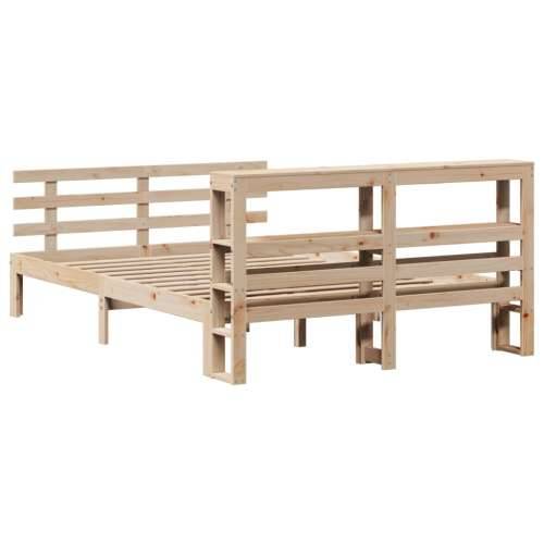 Okvir za krevet s uzglavljem 150 x 200 cm borovina Cijena