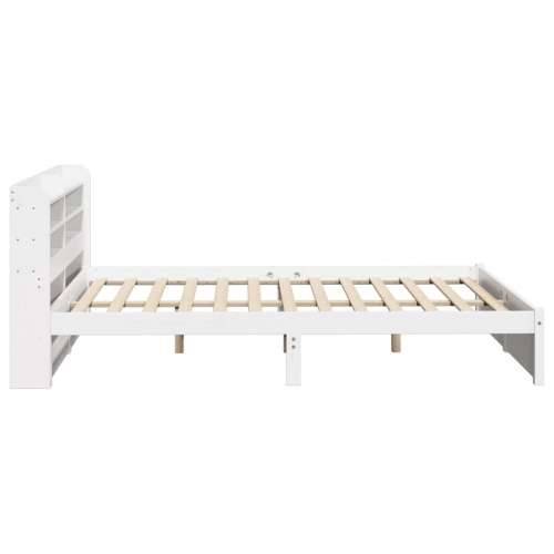 Okvir kreveta s uzglavljem bez madraca bijeli 140x190 cm - Bijela 140 x 190 cm Cijena