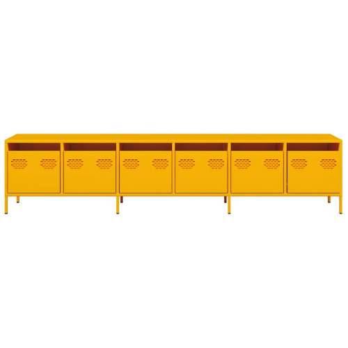 TV ormarić senf žuta 202x39x43,5 cm hladno valjani čelik - žuta boja senfa 1 202 cm Cijena