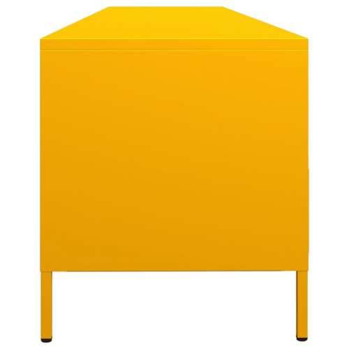TV ormarić senf žuta 202x39x43,5 cm hladno valjani čelik - žuta boja senfa 1 202 cm Cijena