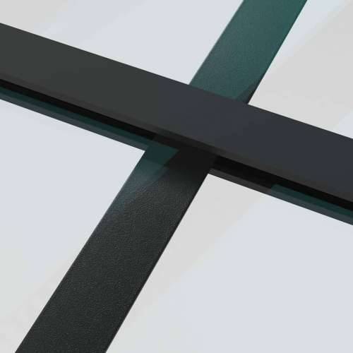 Klizna vrata s priborom 76 x 205 cm od ESG stakla i aluminija - 76 x 205 cm (213.5 cm) 1 Rešetke 6 x 2 Cijena