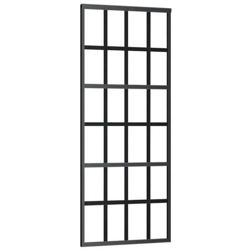 Klizna vrata s priborom 76 x 205 cm od ESG stakla i aluminija - 76 x 205 cm (213.5 cm) 1 Rešetke 6 x 4 Cijena