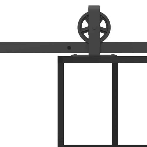 Klizna vrata s priborom 76 x 205 cm od ESG stakla i aluminija - 76 x 205 cm (213.5 cm) 1 Rešetke 6 x 4 Cijena