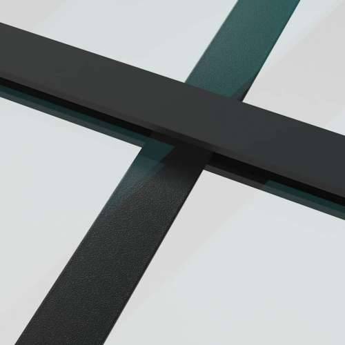 Klizna vrata s priborom 76 x 205 cm od ESG stakla i aluminija - 76 x 205 cm (213.5 cm) 1 Rešetke 6 x 4 Cijena