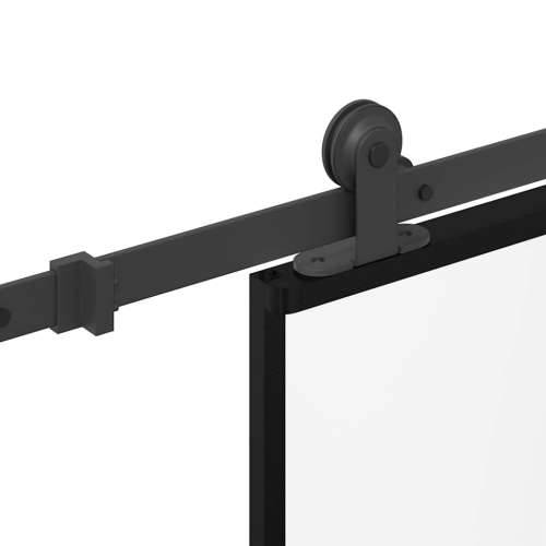 Klizna vrata s priborom 76 x 205 cm od ESG stakla i aluminija - Transparentan 76 x 205 cm (213.5 cm) 1 Cijena